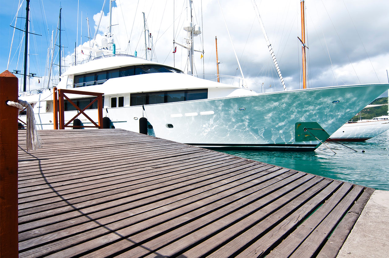 Von uns verwaltete Yacht.